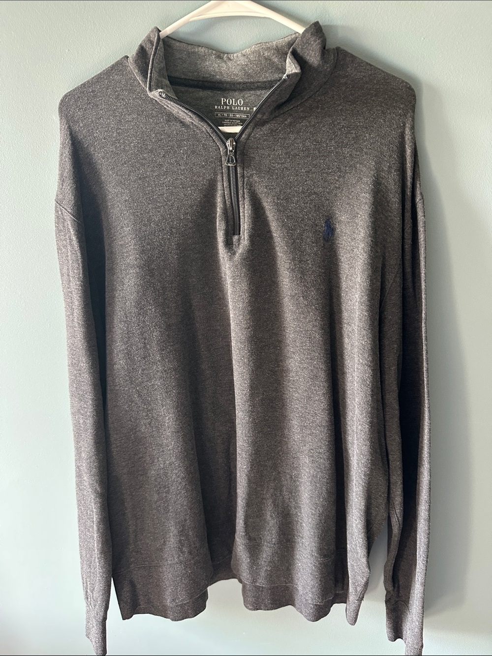 Polo by Ralph Lauren Dark Gray Half-Zip Sweater
